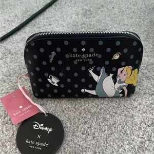 Kate spade Alice in wonderland makeup bag